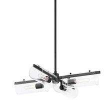 Load image into Gallery viewer, Ariel Chandelier in Soft Black (4-Light).