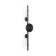 Load image into Gallery viewer, Ariel Wall Light in Black (2-Light).