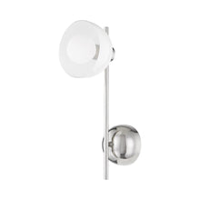 Load image into Gallery viewer, Belle Wall Light in Polished Nickel.