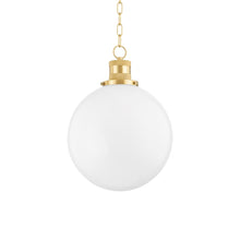 Load image into Gallery viewer, Beverly Pendant Light in Aged Brass (Large).