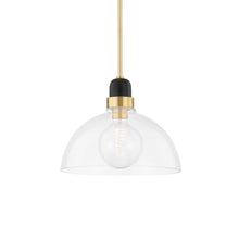 Load image into Gallery viewer, Camile Pendant Light in Aged Brass (Large).