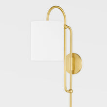 Load image into Gallery viewer, Caroline Plug-In Wall Light in Detail.