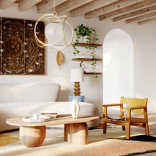 Load image into Gallery viewer, Claire Pendant Light in living room.