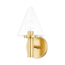 Load image into Gallery viewer, Connie Bath Wall Light in Aged Brass.