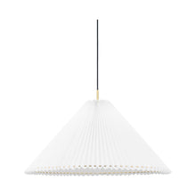 Load image into Gallery viewer, Demi LED Pendant Light in Large/Aged Brass.