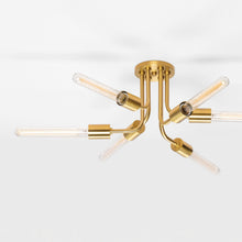 Load image into Gallery viewer, Donny Semi Flush Mount Ceiling Light in Detail.