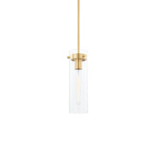 Load image into Gallery viewer, Haisley Wall Light in Aged Brass (Small).