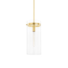 Load image into Gallery viewer, Haisley Wall Light in Aged Brass (Large).