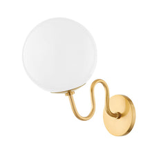 Load image into Gallery viewer, Havana Wall Light in Aged Brass.