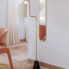 Load image into Gallery viewer, Jaimee Floor Lamp in dining room.