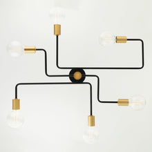 Load image into Gallery viewer, Jena Semi Flush Mount Ceiling Light in Detail.