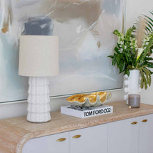Load image into Gallery viewer, Maisie Ceramic Table Light in living room.