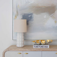 Load image into Gallery viewer, Maisie Ceramic Table Light in living room.