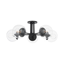 Load image into Gallery viewer, Meadow Semi Flush Ceiling Light in Old Bronze.