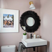 Load image into Gallery viewer, Mica Wall Light in bathroom.