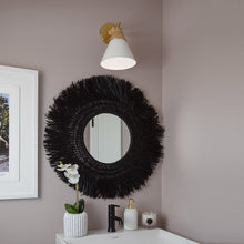 Load image into Gallery viewer, Mica Wall Light in bathroom.
