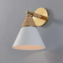 Load image into Gallery viewer, Mica Wall Light in Detail.