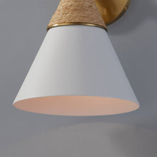 Load image into Gallery viewer, Mica Wall Light in Detail.