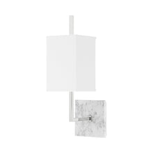 Load image into Gallery viewer, Mikaela Wall Light in Polished Nickel.