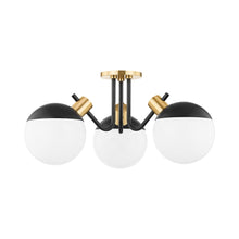 Load image into Gallery viewer, Miranda LED Semi Flush Ceiling Light.