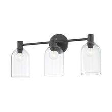 Load image into Gallery viewer, Paisley Vanity Wall Light in Soft Black (3-Light).