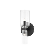 Load image into Gallery viewer, Tabitha Bath Vanity Light in Soft Black (2-Light).