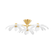 Load image into Gallery viewer, Twiggy Floral Semi Flush Mount Ceiling Light.