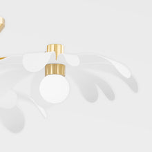 Load image into Gallery viewer, Twiggy Floral Semi Flush Mount Ceiling Light in Detail.