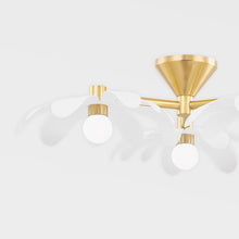 Load image into Gallery viewer, Twiggy Floral Semi Flush Mount Ceiling Light in Detail.