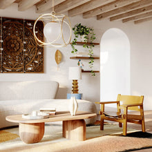 Load image into Gallery viewer, Zoe Table Lamp in living room.