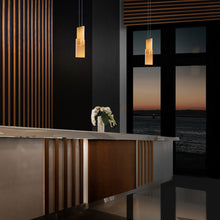 Load image into Gallery viewer, Amari LED Pendant Light in living room.