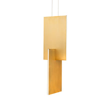 Load image into Gallery viewer, Amari LED Pendant Light in Aged Brass (Small).