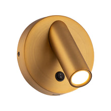 Load image into Gallery viewer, Aspire LED Wall Light in Aged Brass.
