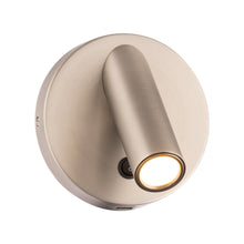 Load image into Gallery viewer, Aspire LED Wall Light in Brushed Nickel.
