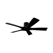 Load image into Gallery viewer, Aviator 5 Flush Mount Ceiling Fan in Matte Black.