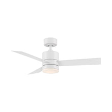 Load image into Gallery viewer, Axis Downrod LED Ceiling Fan in 44-Inch/Matte White.