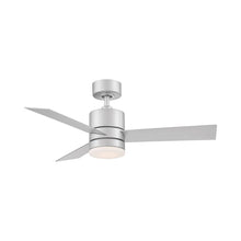 Load image into Gallery viewer, Axis Downrod LED Ceiling Fan in 44-Inch/Titanium Silver.