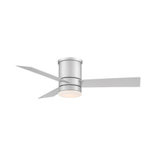 Load image into Gallery viewer, Axis LED Flush Mount Ceiling Fan in 44-Inch/Titanium Silver.
