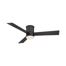 Load image into Gallery viewer, Axis LED Flush Mount Ceiling Fan in 52-Inch/Bronze.