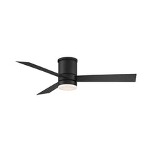 Load image into Gallery viewer, Axis LED Flush Mount Ceiling Fan in 52-Inch/Matte Black.