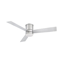 Load image into Gallery viewer, Axis LED Flush Mount Ceiling Fan in 52-Inch/Titanium Silver.