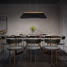 Load image into Gallery viewer, Bentley LED Linear Pendant Light in Dining Room.