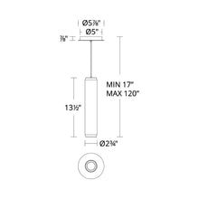 Load image into Gallery viewer, Burning Man LED Pendant Light - line drawing.