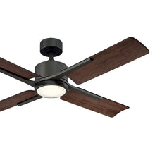 Load image into Gallery viewer, Cervantes Downrod LED Ceiling Fan in Detail.