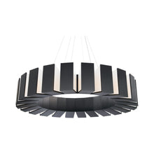 Load image into Gallery viewer, Chronos LED Pendant Light in Black (Large).