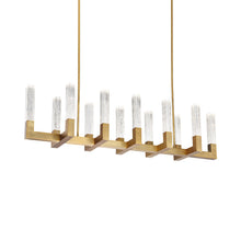 Load image into Gallery viewer, Cinema LED Pendant Light in Aged Brass.