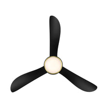 Load image into Gallery viewer, Corona Outdoor LED Flush Mount Ceiling Fan in Detail.