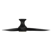 Load image into Gallery viewer, Corona Outdoor LED Flush Mount Ceiling Fan in Detail.