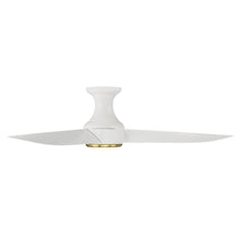 Load image into Gallery viewer, Corona Outdoor LED Flush Mount Ceiling Fan in Detail.