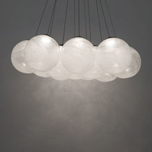 Load image into Gallery viewer, Cosmic Crystal Multi-Light LED Pendant Light in Detail.